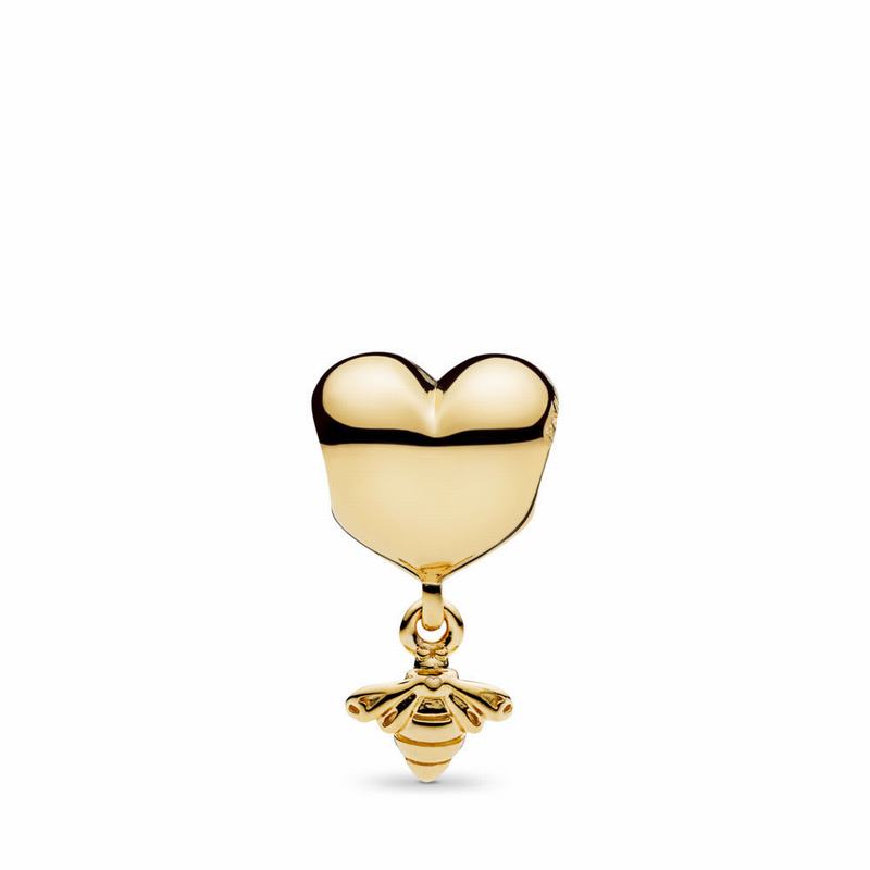 Pandora Shine™ Heart & Bee Charm Gold Egypt VL9406251